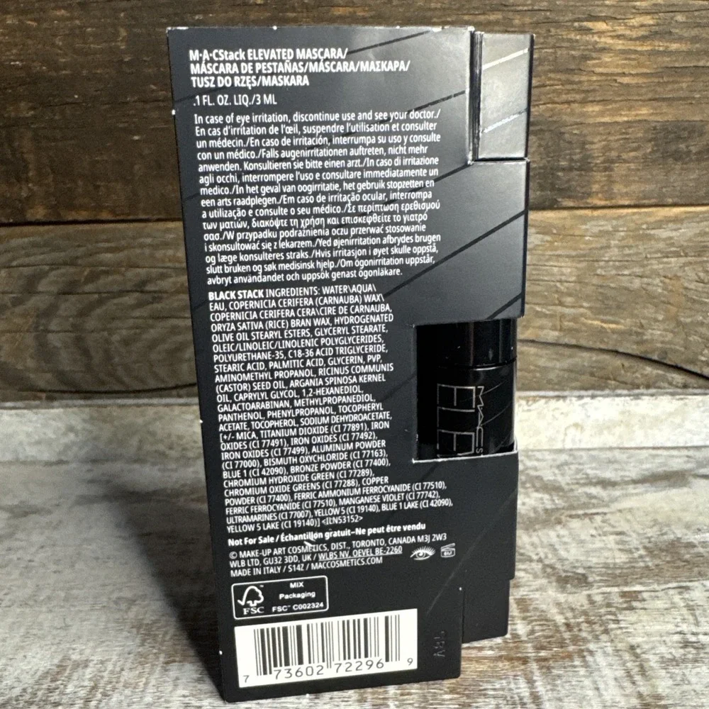 M.A.C.‎ Stack Elevated Mascara Black 0.1oz Travel Size New | MSRP = $14
